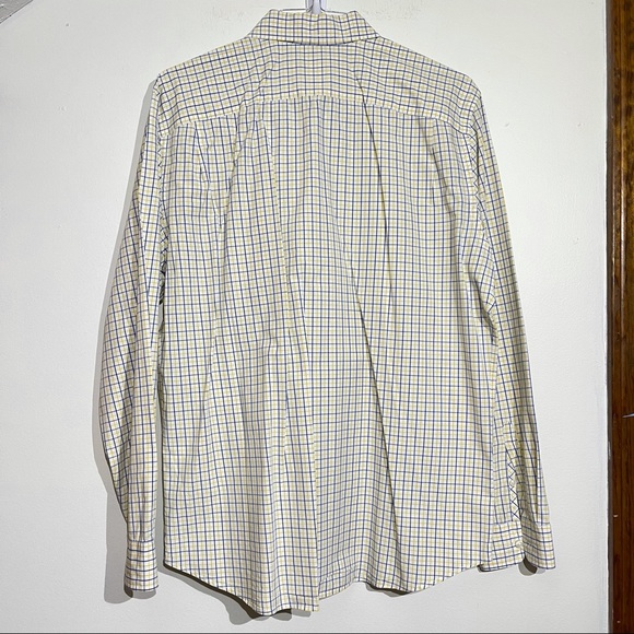 Gap Blue & Yellow Plaid Long Sleeve Button Up - Picture 5 of 5